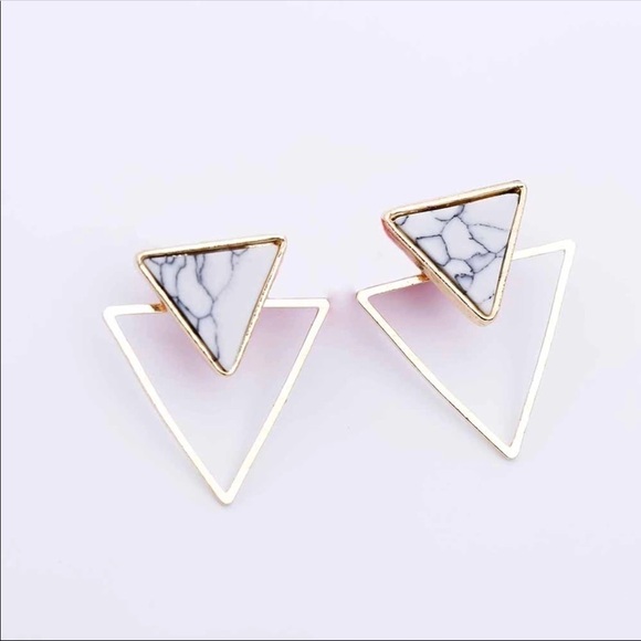 Triangle Geo Earring - Picture 2 of 5